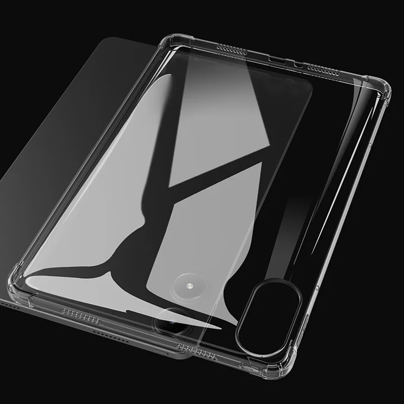 Airbags Weiches TPU für Redmi Pad Pro 12,1 Zoll 2024 Hülle Klare Abdeckung Transparente Hülle Silikon Rückseite Tablet Cover