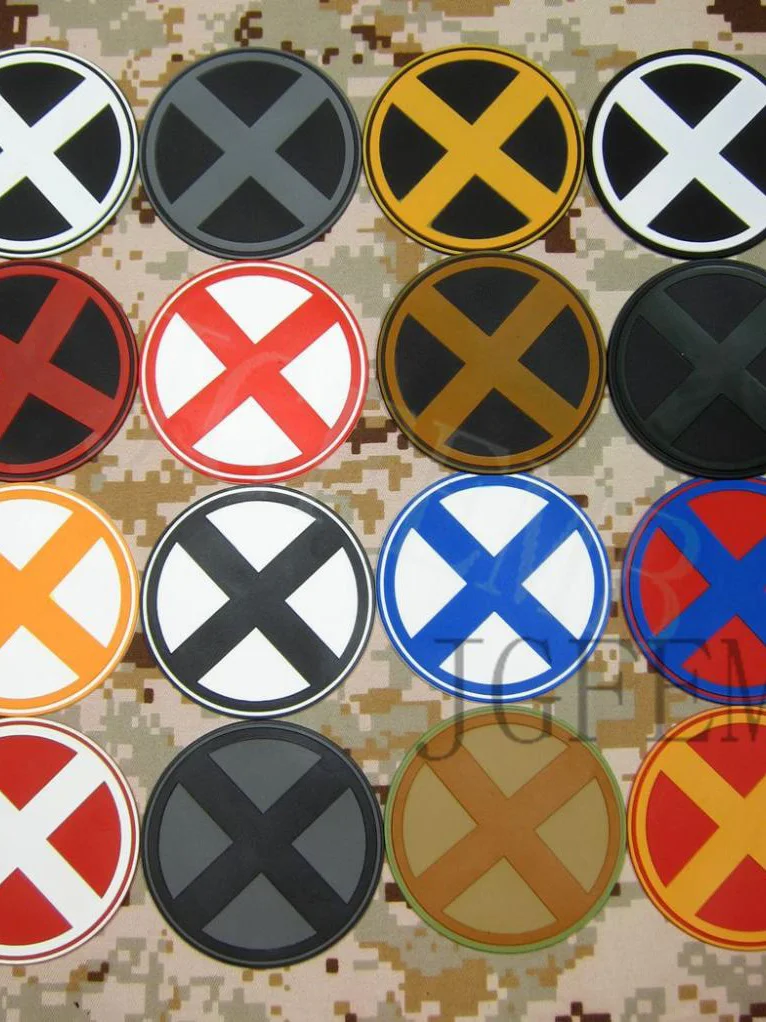 X Logo 3D PVC Patch