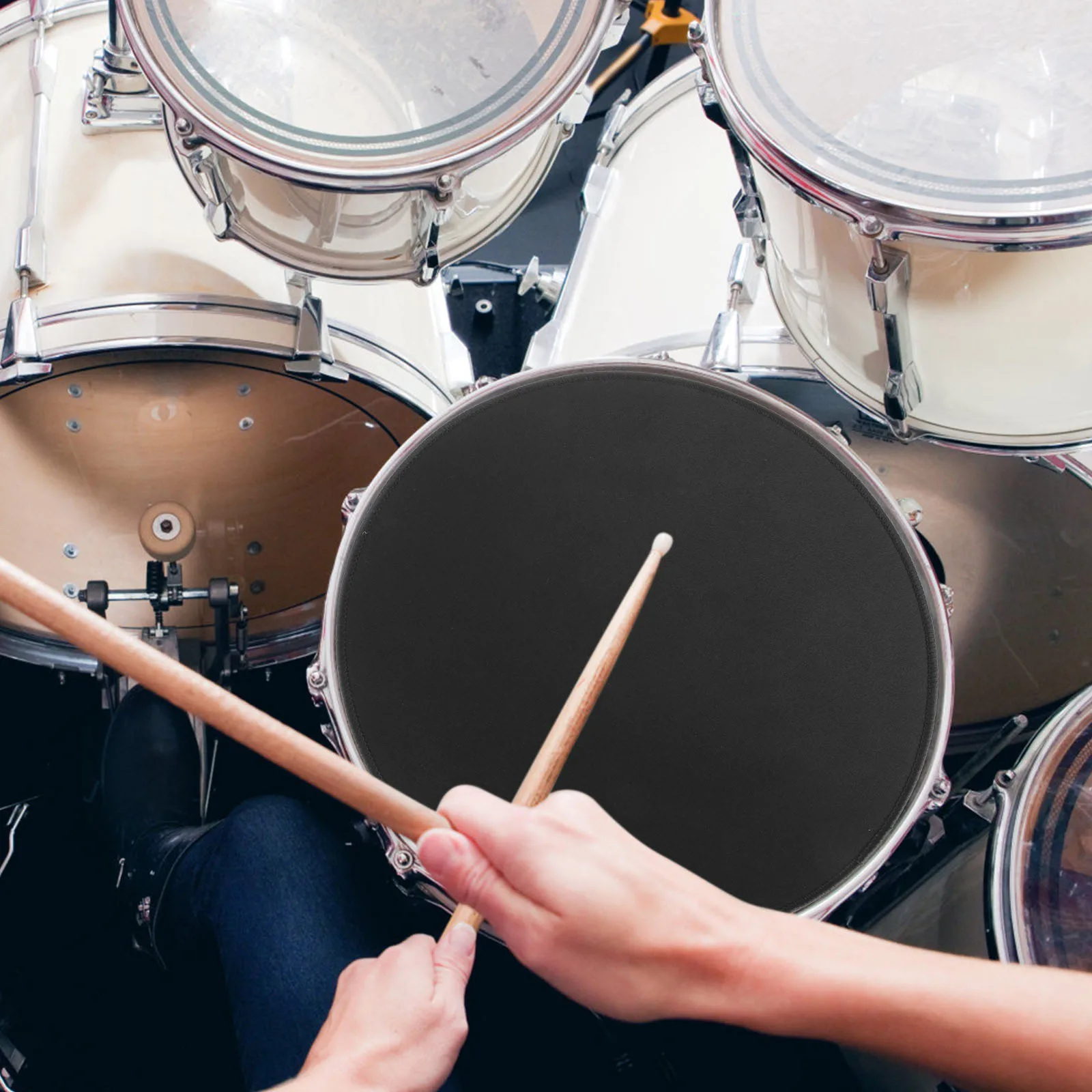 

Pad Damping Pads Bass Mute Drum Muffler Pad Device Cushion Black Useful Drum Mute Practice Sound Control