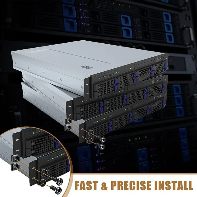 ABUL-150Pc M6x16mm Computer Rack Mount Cage Screws And Nuts & Washers For Rack Mount Server Cabinet,Rack Mount Screw Cage Nut
