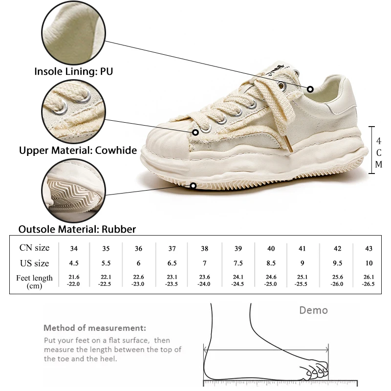 GMQM Brand Fashion Women‘s Genuine Leather Sneakers Round Toe Flats Sport Vulcanized Shoes Skateboard Shoes Walking Sneakers