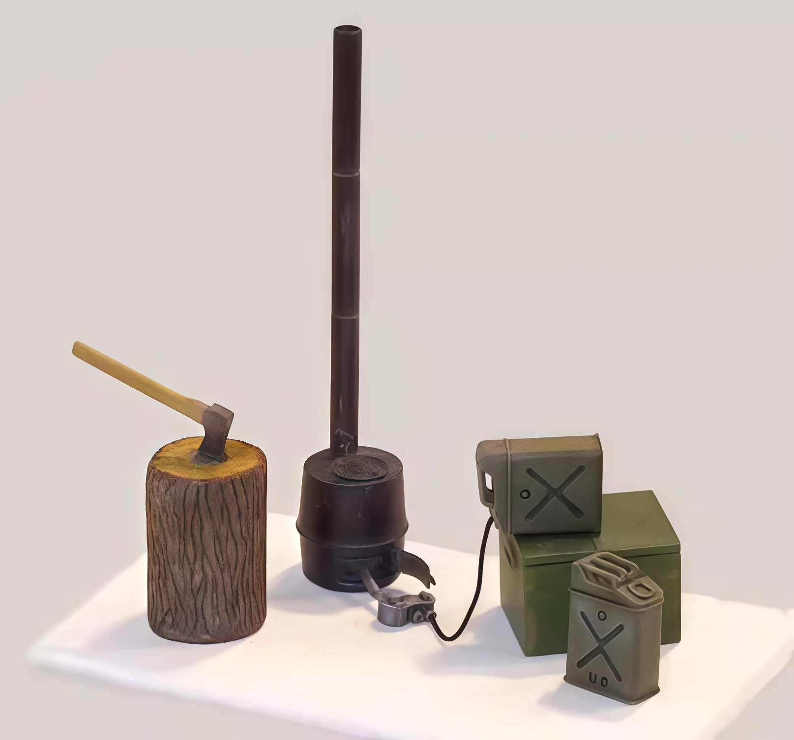 

1/35 Cast Resin Model, Scene Model Making Prop Resin Gk, Uncolored Model