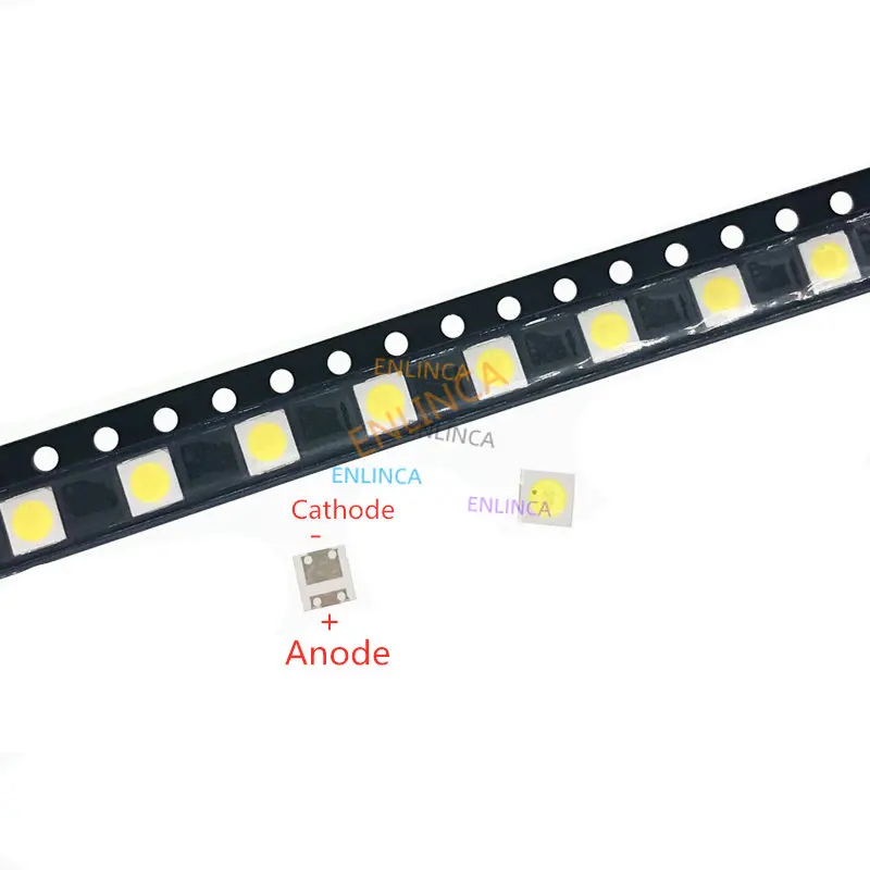 50-1000Pcs SMD LED TV Backlight Televisa Cold White 1W 3V 2W 6V 100lm 3535 3537 Cool White LCD Backlit for TV Repair