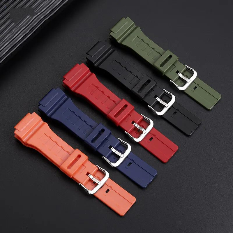 MCW200 Resin silicone watch band for Casio MCW-200H AE-1400 Waterproof strap sports bracelet watch accessories with tools