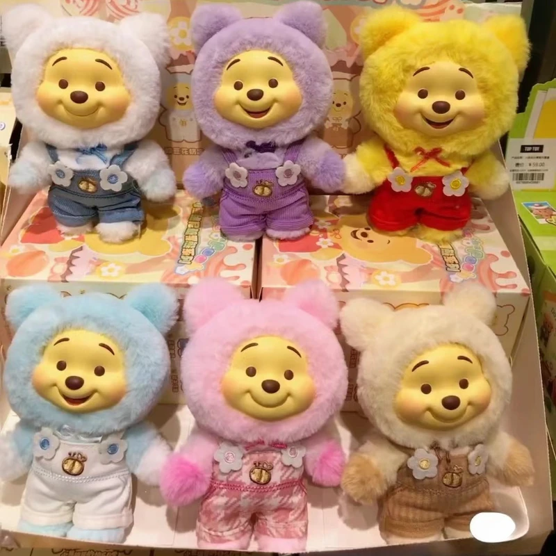 

ГОРЯЧАЯ серия Disney Winnie The Pooh Candy, слепая коробка, милый виниловый кулон с лицом, кукла-медведь Pupu, модная трендовая игрушка для девочек, Рождественский подарок