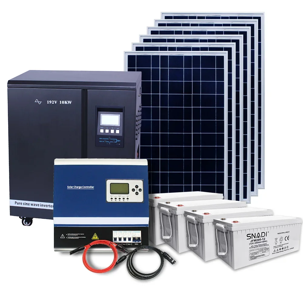 System słoneczny off-grid 10kw 10kw solarny panel słoneczny 10000w