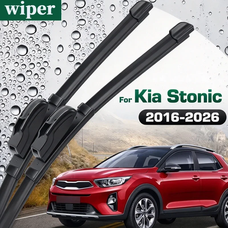 Wiper For Kia Stonic 2016-2026 Rubber Front Wiper Blades Windshield Windscreen Window Brushes