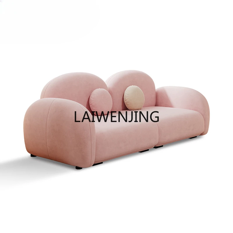 SF1 straight row sofa living room small apartment fabric bedroom stone small sofa