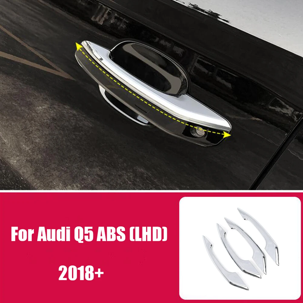 

Для Audi Q5 2018-2022 ABS хром автомобильная наружная дверная Защитная ручка/чаша декоративная наклейка крышка отделка Аксессуары для стайлинга автомобиля