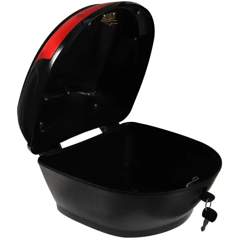 Mallette de rangement pour moto, coffre arrière, boîte supérieure, étanche, verrouillable, autocycle