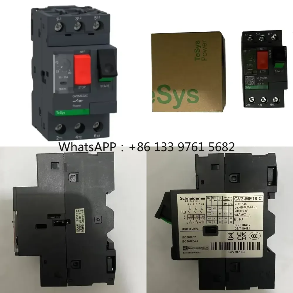 WSQ Schneiders GV2 Series Thermomagnetic Circuit Breaker GV2ME20C 3 Phase Motor Protection Circuit Breaker
