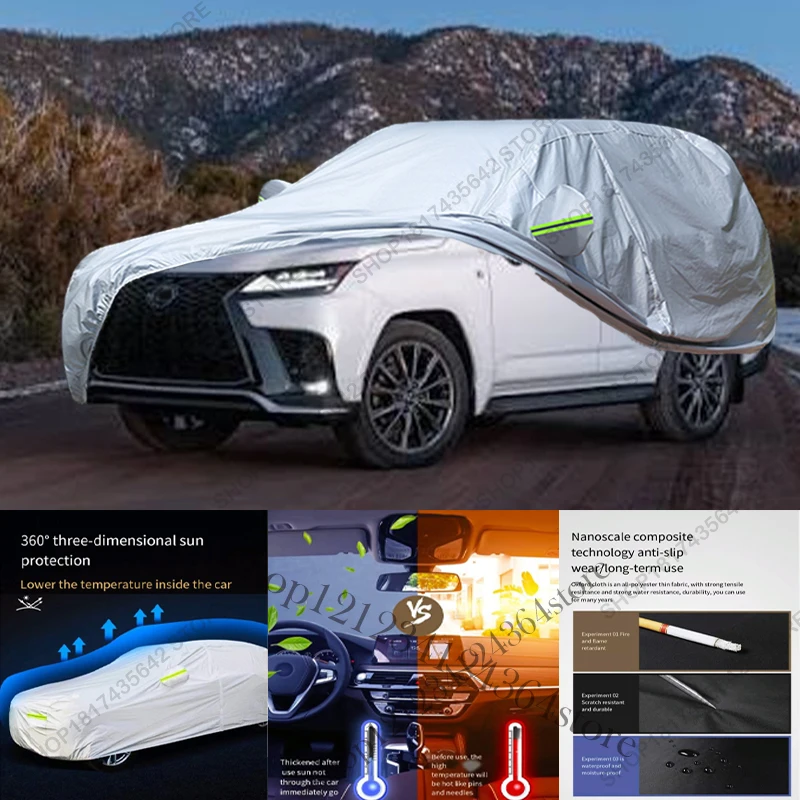 Full Car Cover Compatible with Jaguar F-Pace 2016-2025 All-Weather Sun Rain UV Dust Proof Rain Outdoor Indoor Protect