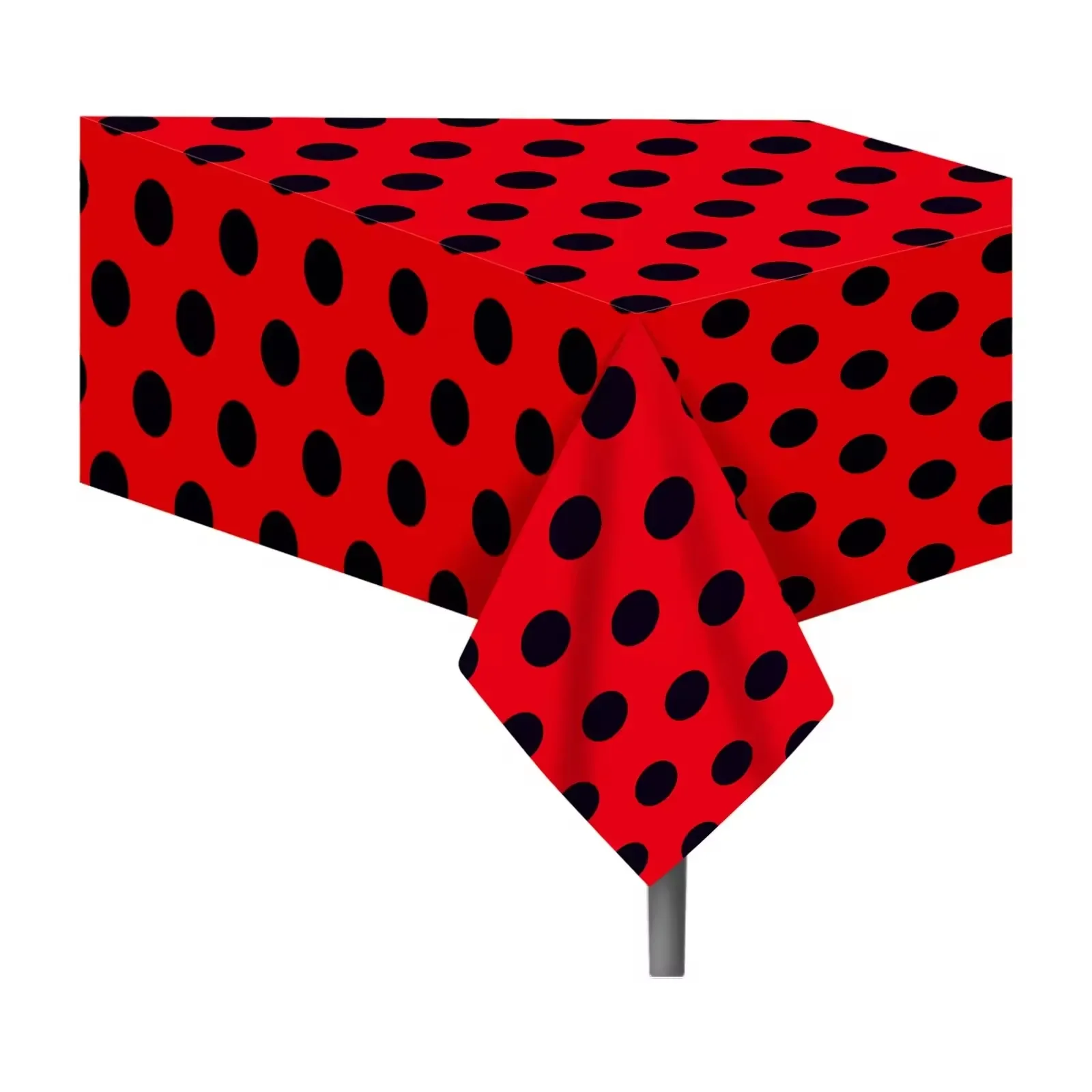 

Ladybug Disposable Tablecloth Red Black Polka Dot Table Cover Waterproof for Kids Birthday Party Decorations Baby Shower