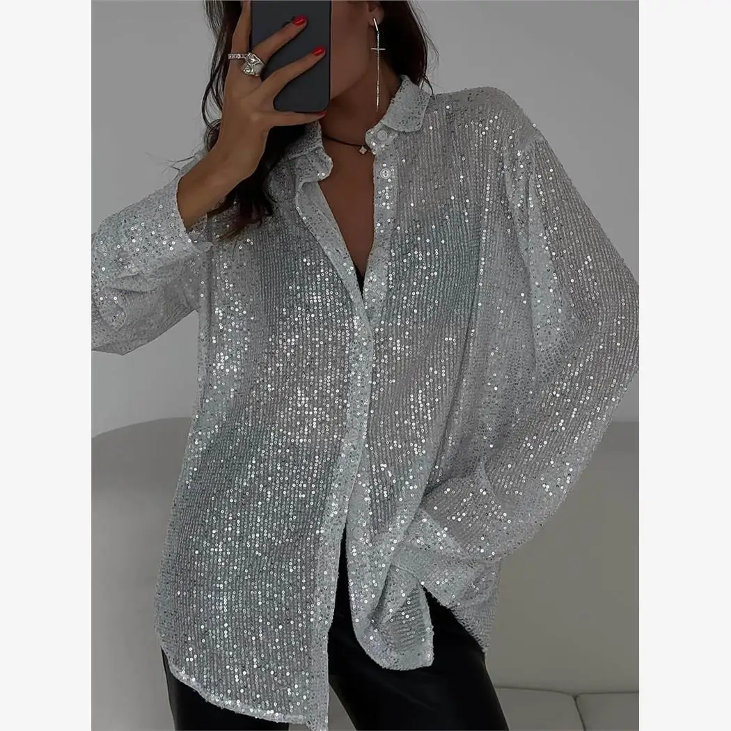 

Beaded Collar Long Sve Cardigan irt Cleanfit Sle A-Line Sve Cotton Blend Thin Winter ex irt with 3D Effect