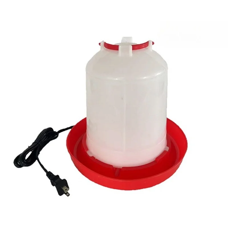 Poultry Water Heater Chicken Drinking Water Heated Drinker for Chick Farm Winter Use