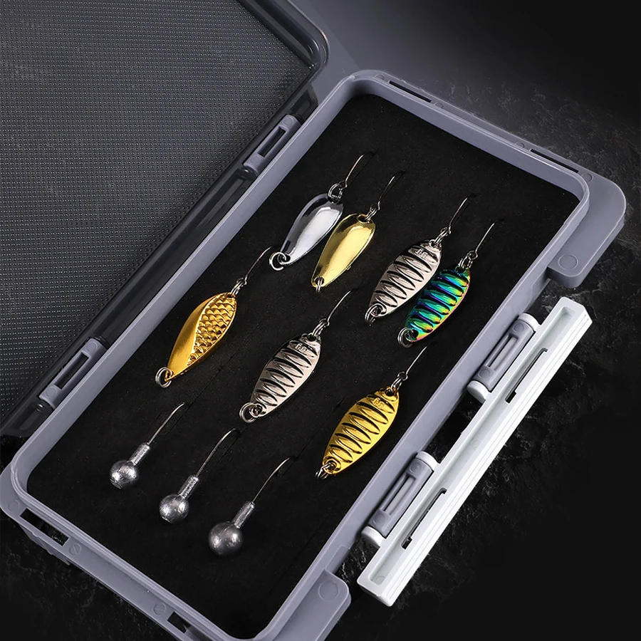 JIGGING PRO Slotted EVA Foam Fishing Tackle Box for Jig Head Micro Metal Jig Case Ajing Rockfishing Slim Portable Lure Organizer - view 3