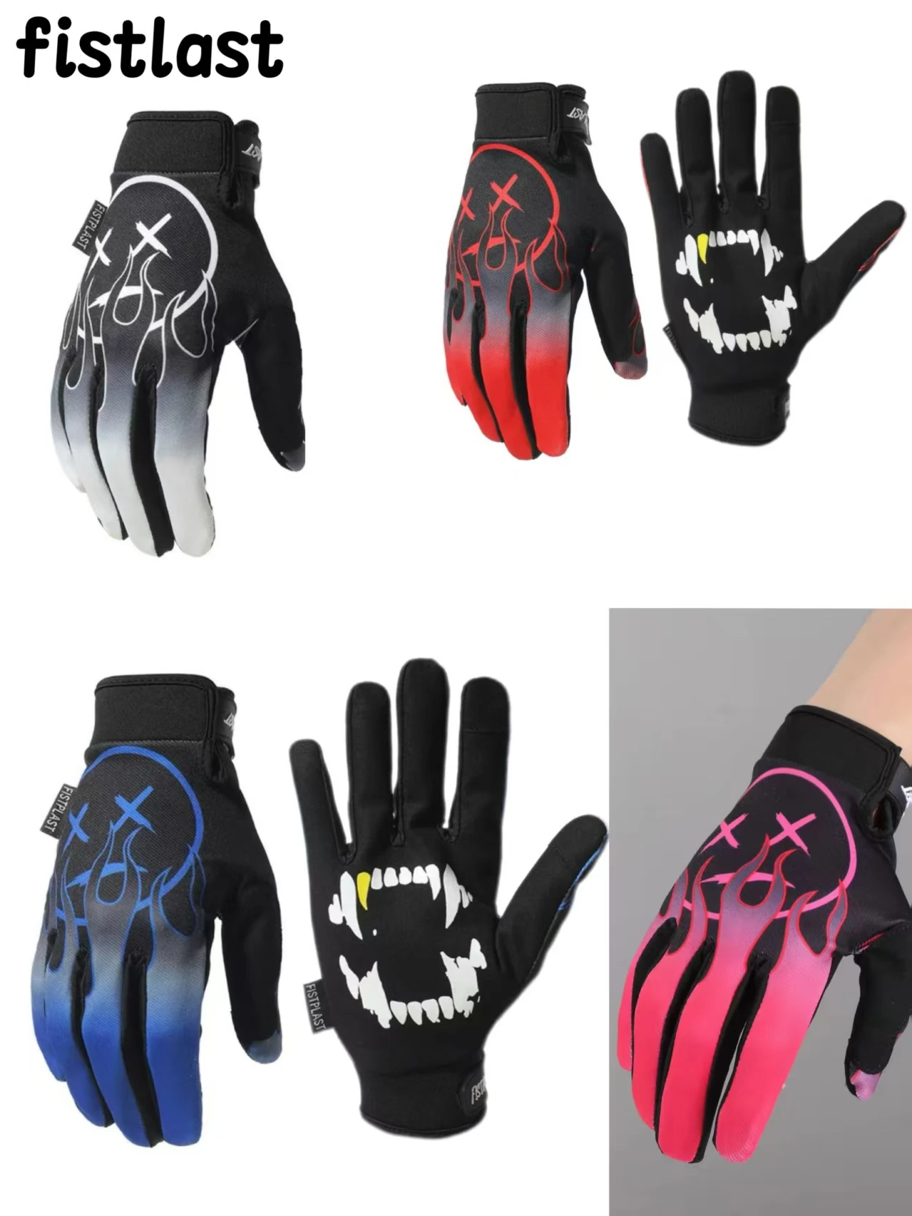 Neue Fahrradhandschuhe im bosnischen Stil für Offroad-Motorradfahren, Outdoor-Sport, lange Finger, Touchscreen-fähig