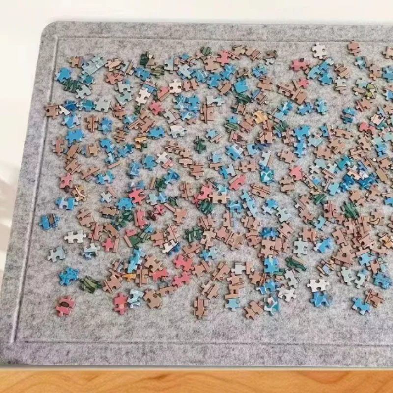 Portable Puzzle Board 1000pcs Educational DIY Puzzle Board Includes A Felt Puzzle Mat Art Frame And Puzzle Storage Frame Tools