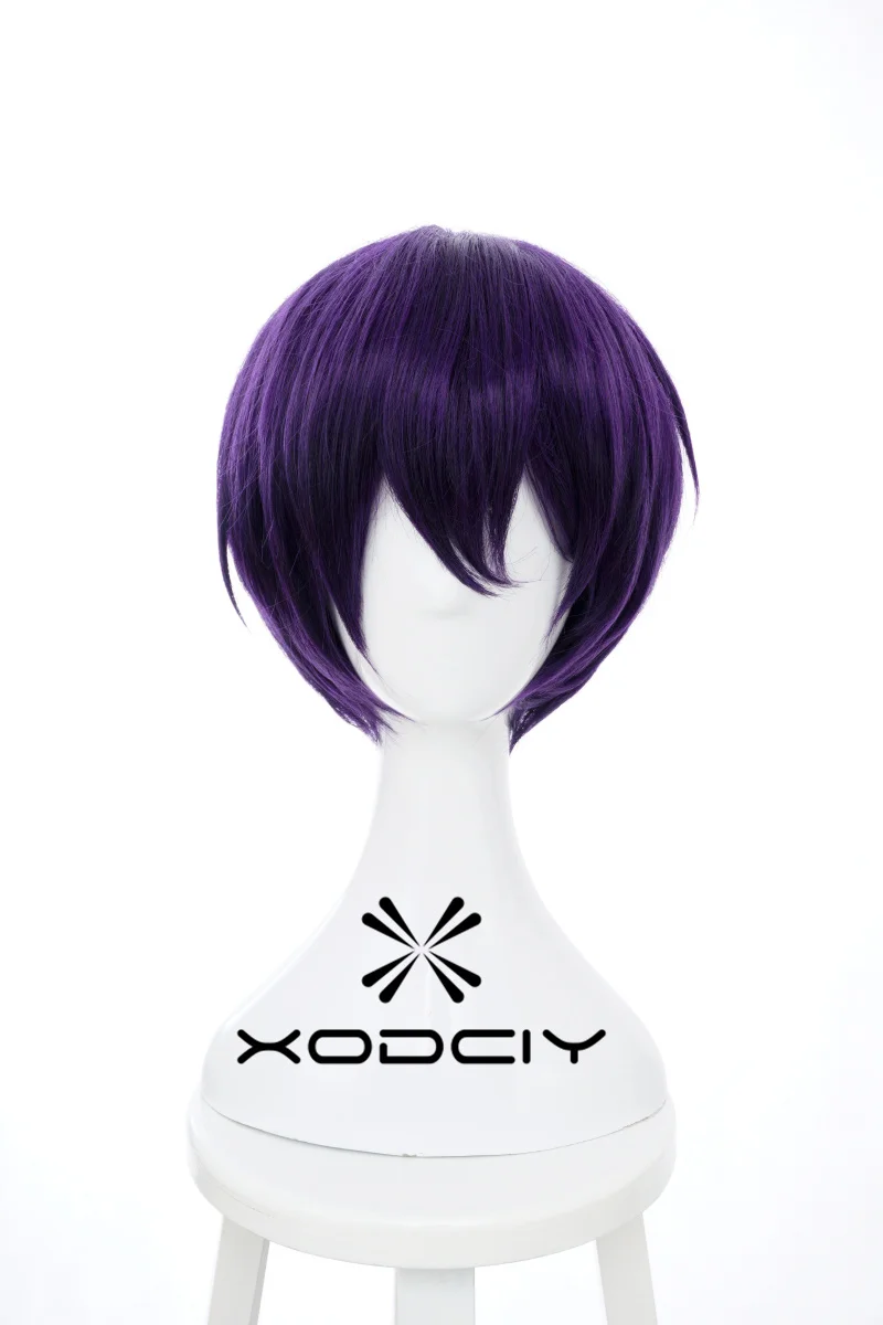 

Anime Takasugi Shinsuke Cosplay Wig Deep Purple Short Wigs YATO Cosplay Anime Cosplay Costumes Wig Heat Resistant Synthetic Hair