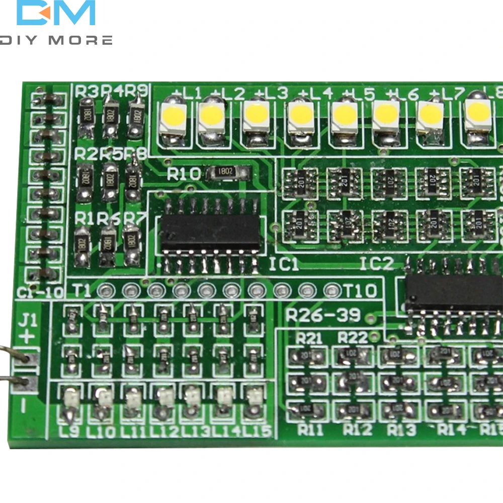 DIY Electronic Kit Led Module 1801 SMT SMD Component Soldering Project Suite FM Radio Transmitter Board Module Learning Kit