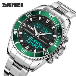 SKMEI Men's Watches Muslim Qibla Name Display Digital Watch 2time Waterproof Chronograph Daylight Saving Time Original Brand