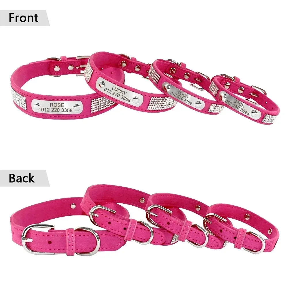 Personalisiertes Anti-Verlust-Haustier-ID-Tag – eingravierter Edelstahl mit Namen und Telefonnummer für kleine bis mittelgroße Haustiere, Halsband-Zubehör – Detail 6