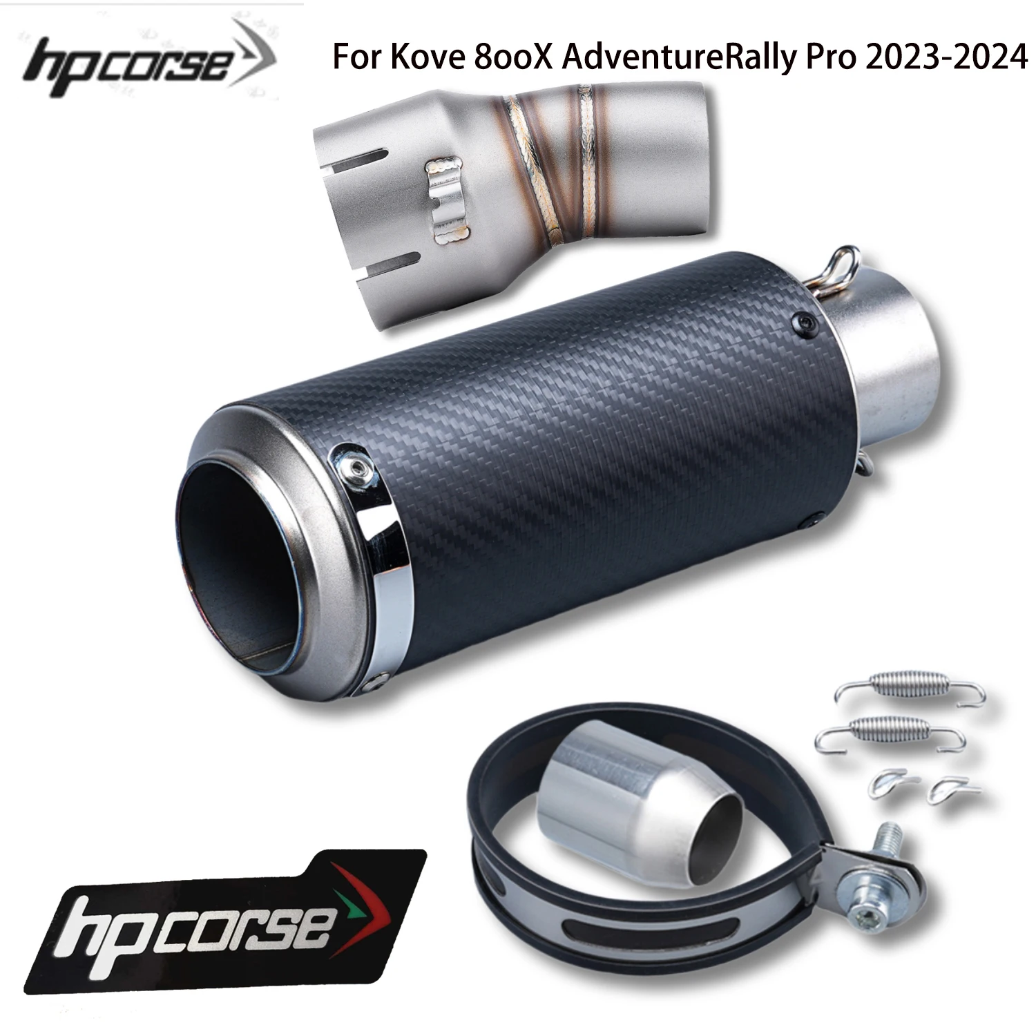 

Выхлопная система для мотоцикла KOVE 800X 800 X Adventure Rally Pro, модифицированный глушитель из нержавеющей стали, накладной (слип-он)