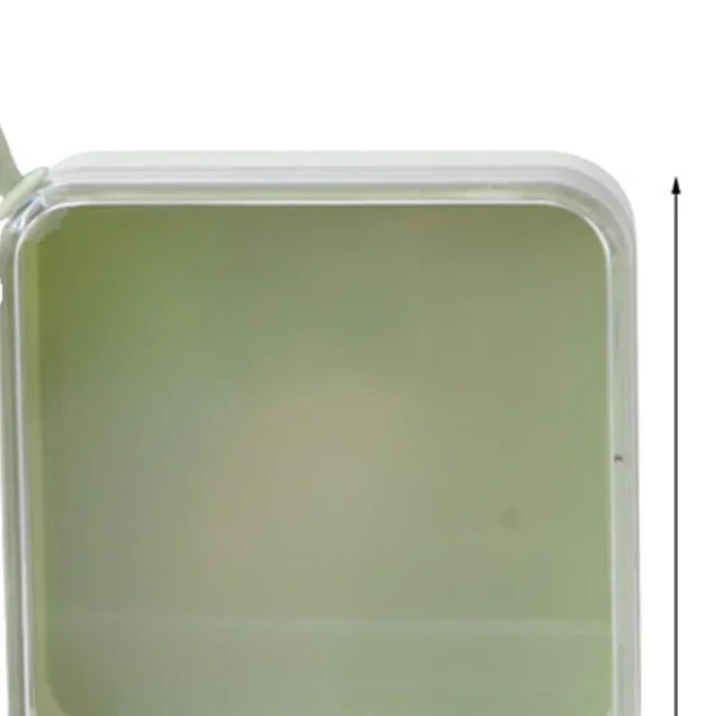 1 stuks draagbare lege doos multifunctionele poederdons opbergdoos met draagkoord transparant schoon beschikbaar voor zakenreizen