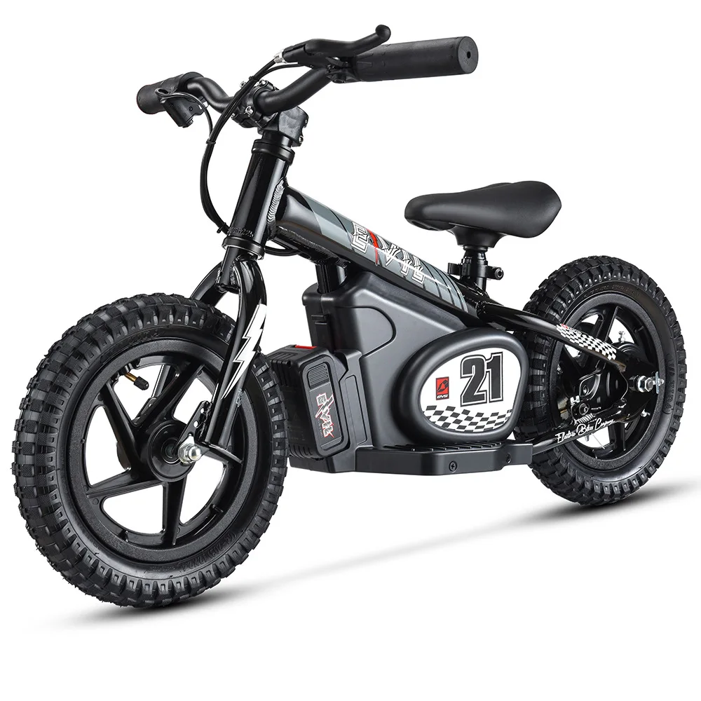 12/16 Inch Kids electric balance bike 2-speed 100/170W