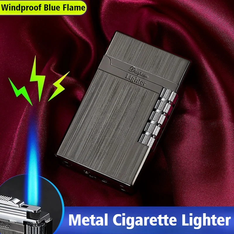 

Steel Sound Cigar Ignifier Blue Fire Smoke Grinding Wheel Inflatable Lighter Windproof Open Flame Lighters & Smoking Accessories