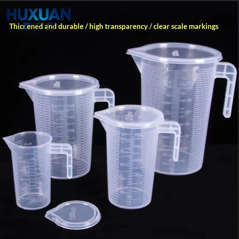 Large Capacity Kitchen Measuring Cup Clear Graduated Plastic with Lid BPA Free for Baking Cooking Baby Food Making