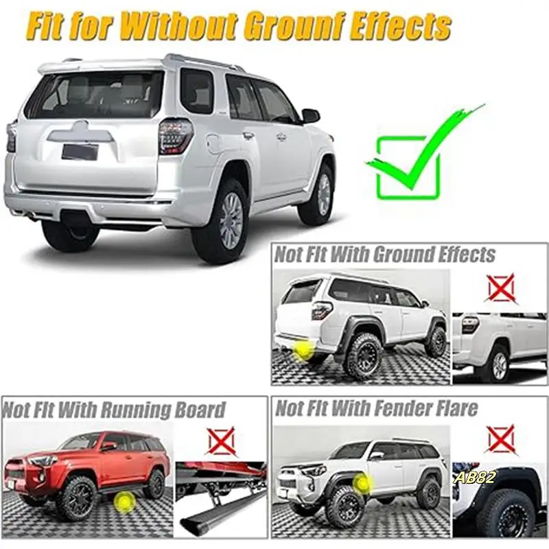 

1Set Car Splash Guards Mud Flaps For Toyota 4Runner 4-Door Sport Utility 4.0L V6 2010-2023 Tire Fenders Replacement Parts