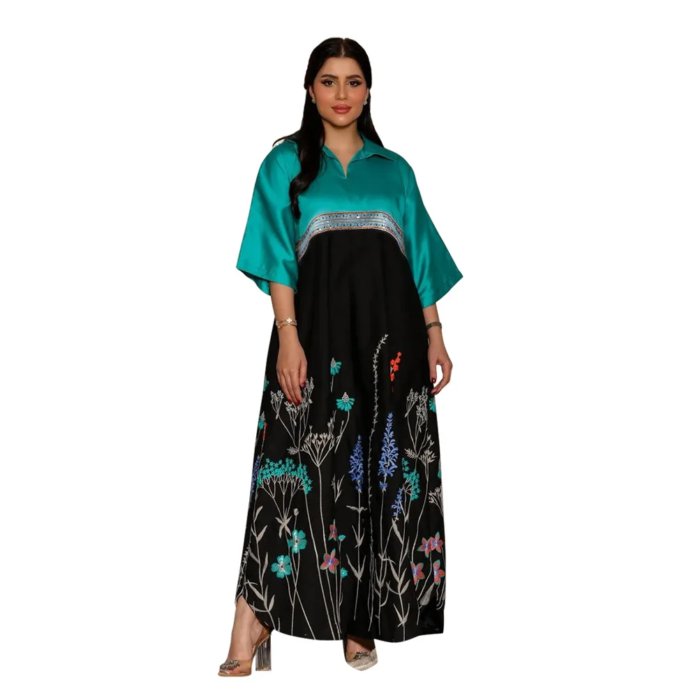 Eid Muslim Abaya for Women Summer Dresses Jalabiya Print Ramadan Morocco Dubai Vestidos Islam Arab Long Robe Abayas Kaftan