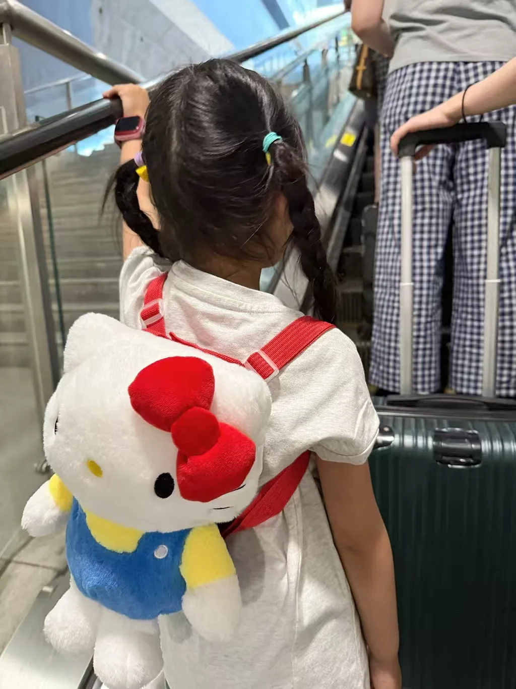 

Sanrio HelloKitty schoolbag Katie cat doll backpack plush doll backpack cute bag sanrio bag accessories Holiday Gifts