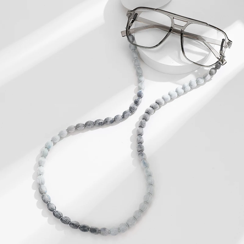 Withyoo | Nylon Cotton Thread Eyeglass Chain Stainless Steel Unisex Men Women Accessories  Glasses Autumn Winter New