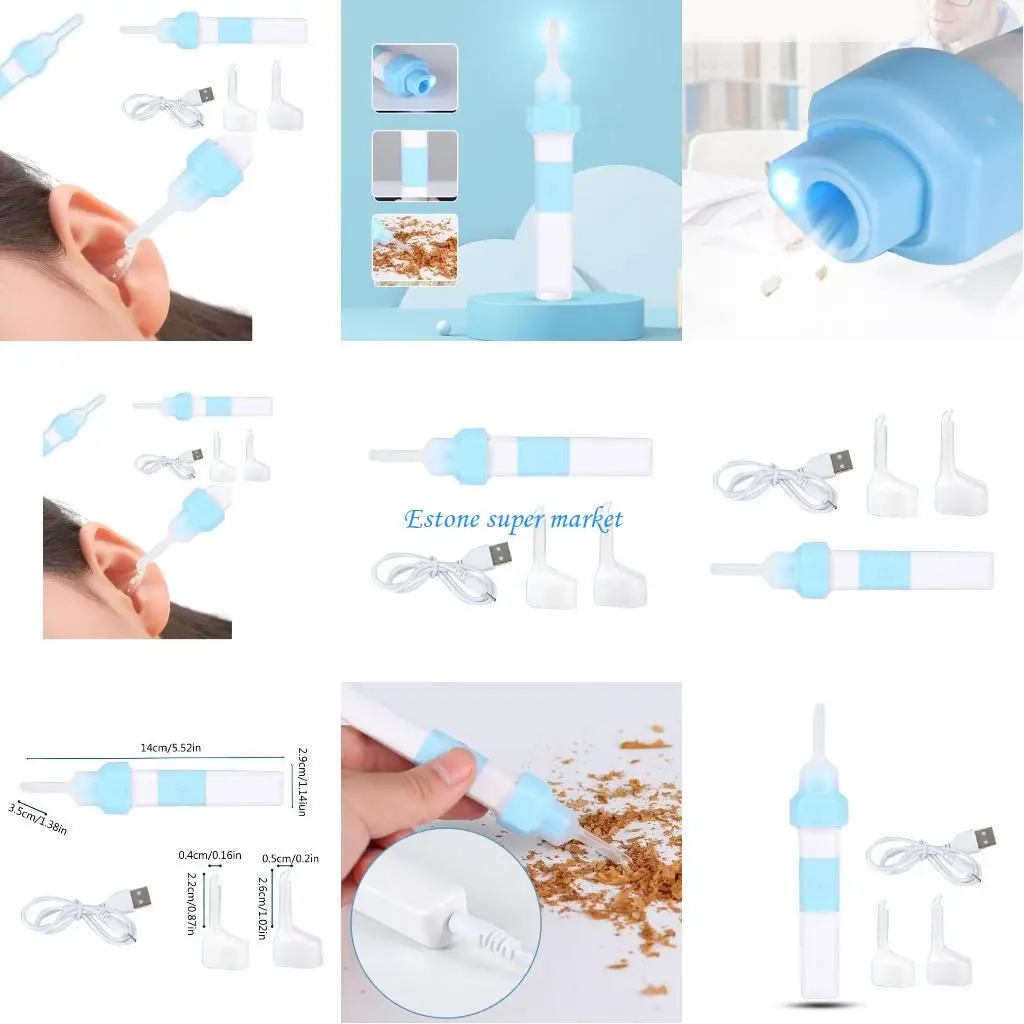 

090B Эффективное средство для удаления ушной серы Набор для бережной чистки ушей для регулярного ухода за ушами