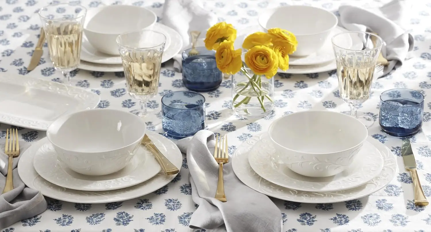 851746 Conjunto de louças esculpidas Opal Innocence de 16 peças