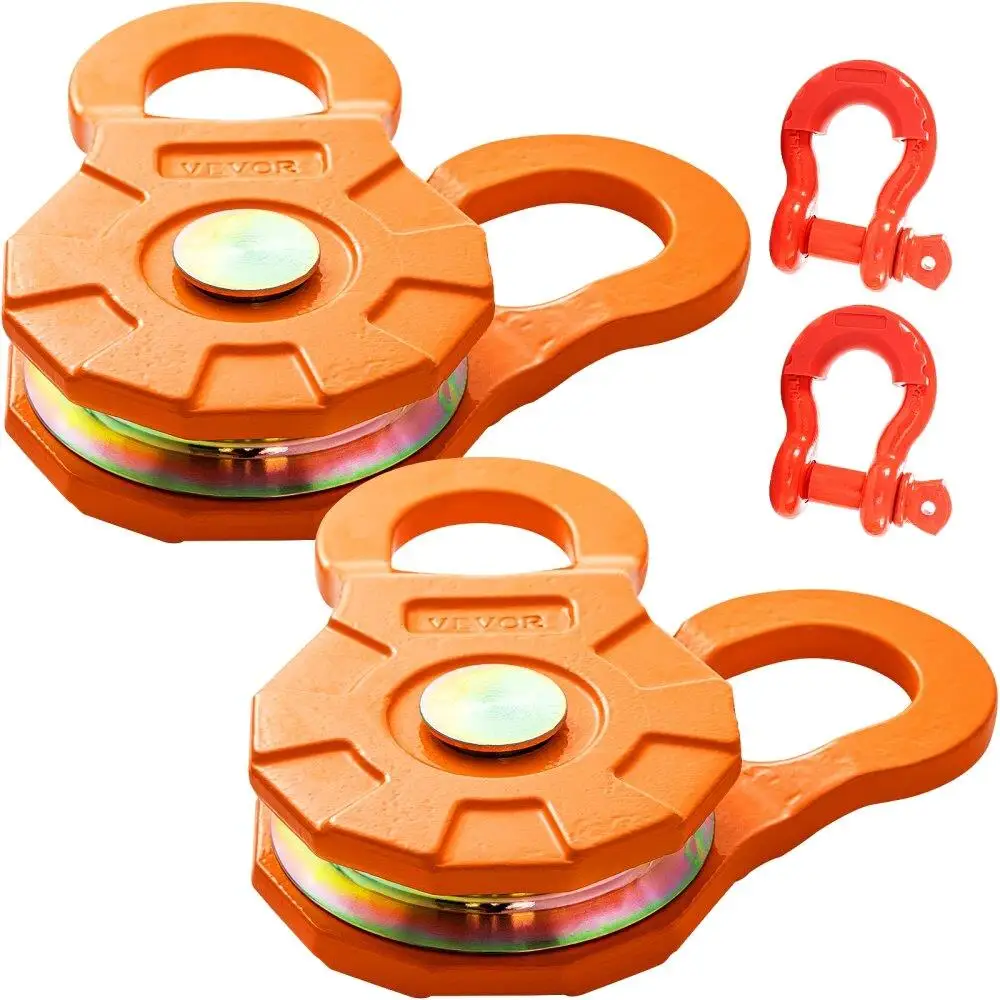 

Snatch Block, 11T/25 for 0 0 0 LBS Working Load Limit, Heavy Duty Winch Pulley for 0 .55"/14 mm Synthetic Rope or Soft