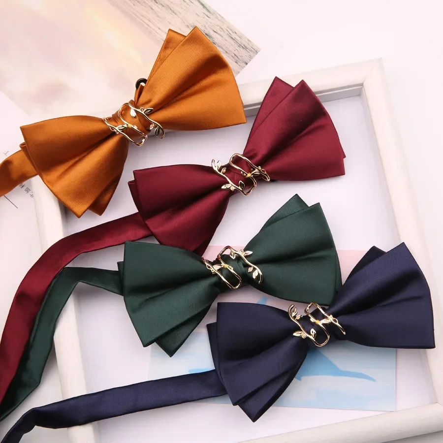 

Red black bridegroom's bow tie formal dress wedding solid color best man Lian Lizhi bow tie men's wedding suit fashion