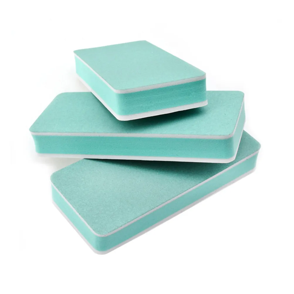 5Pcs 2 Way Nail Buffer File Sponge Nail Polishing Block for Natural False Nails Extensions Shiner Buffing Tool Washable