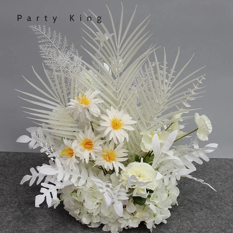 

Artificial Flower Wedding Archway Entrance Aisle Decoration Vertical Ball Dinning Table Centerpiece Artificial Greenery Decor