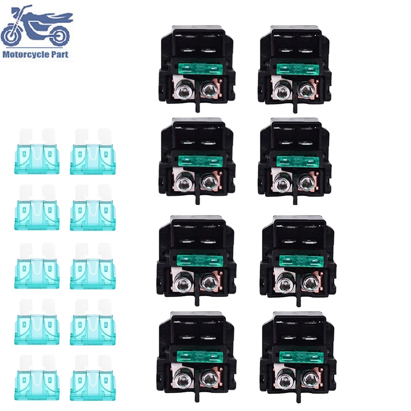 

8Pcs/set Motorcycle Electrical Starter Solenoid For HONDA CBR900RR CBR929 For KAWASAKI ZZR600 ZX6R KLE650 ER650 ZX900 NINJA ZX9R