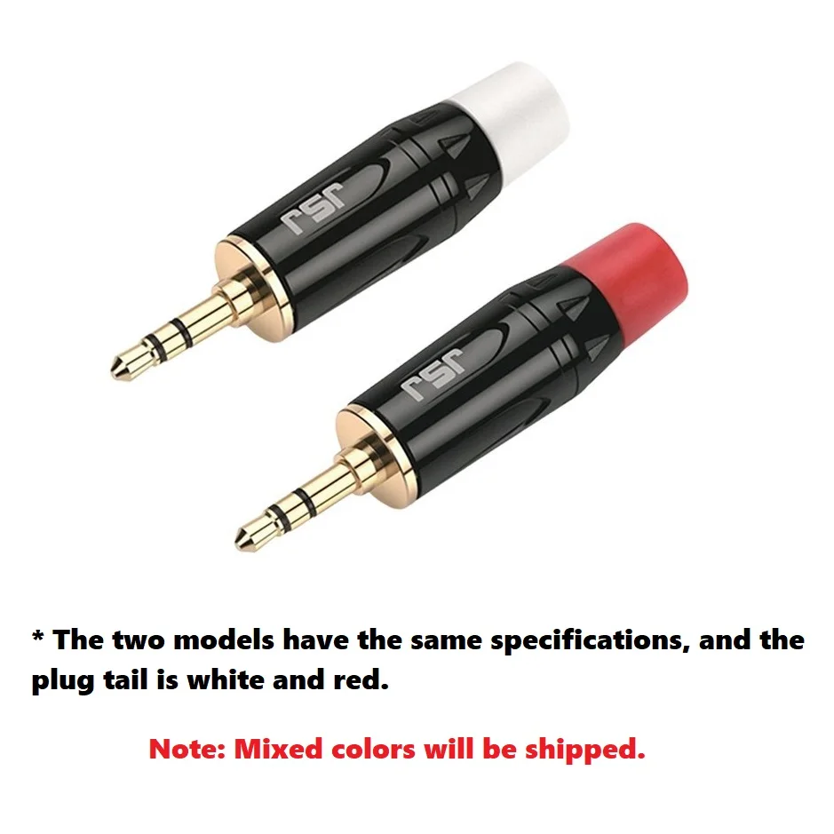 DIGIZULU Copper gold-plated 3.5 headphone plug 3.5mm small three-core stereo aux audio cable welding head
