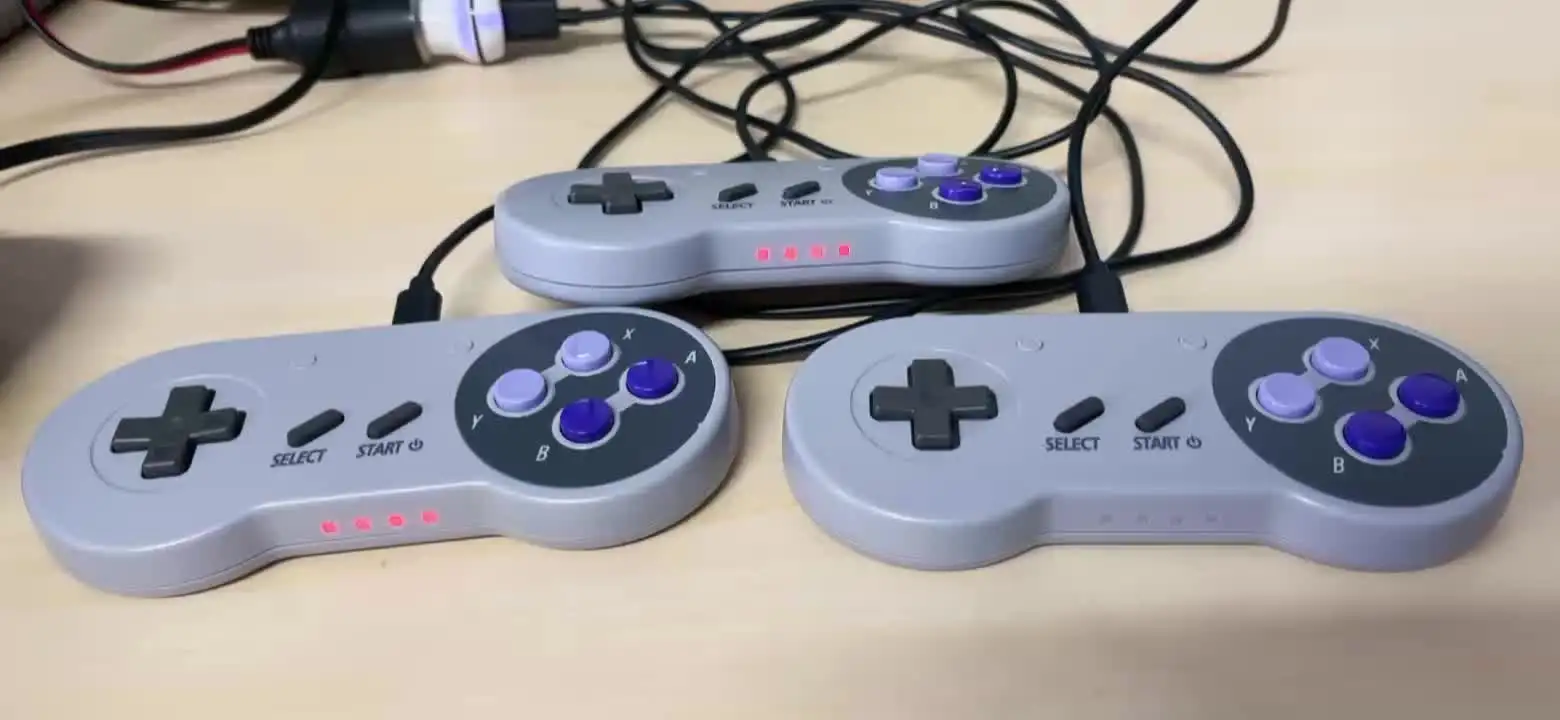 2個パック 2.4GHz ワイヤレス SNES Switch オンラインコントローラー