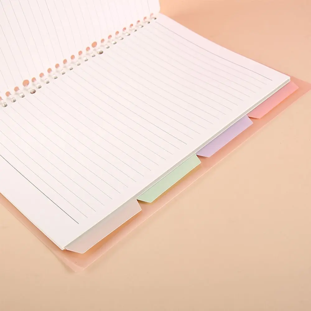 Letter Size Assorted Colors for Notebook Folders Binder Page Dividers Multicolor Index Tabs 4 Tab Plastic Binder Index Dividers