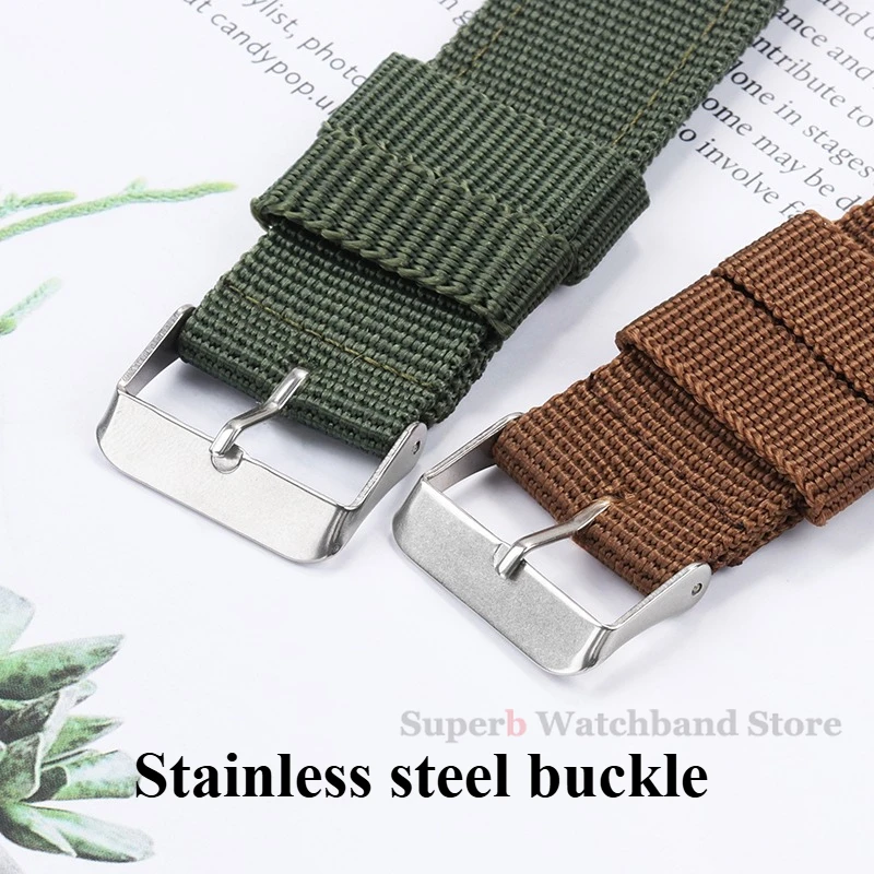 16mm 18mm 20mm 22mm Nylon Canvas Watch Band Woven Soft Belt Universal Bracelet for Men Women Sport Quick Release Wrist Band