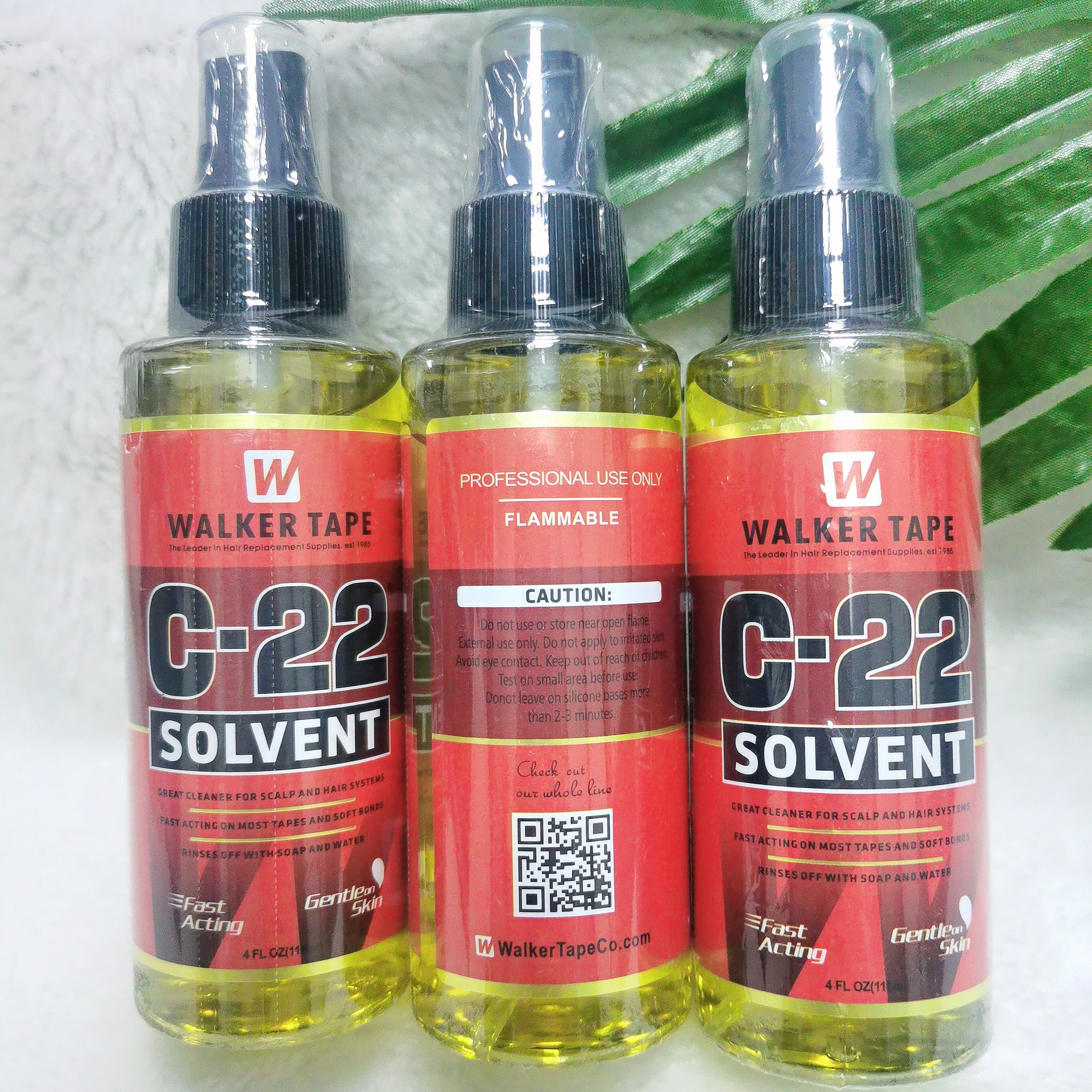 4oz 118ml C22 Walker Tape Ultra Hold Hair System Adhesive & Solvent Wig Glue Remover for Lace Wigs Toupee Closure image 4