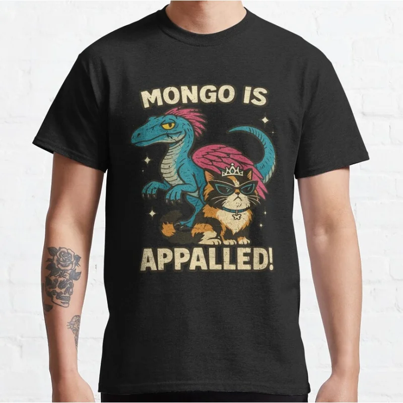 

Mongo is Appalled! Sic-Fi Dungeon Crawler Carl Gift T-Shirt for Book lover Funny Cartoon Graphic Tee Y2K clothes All size tops