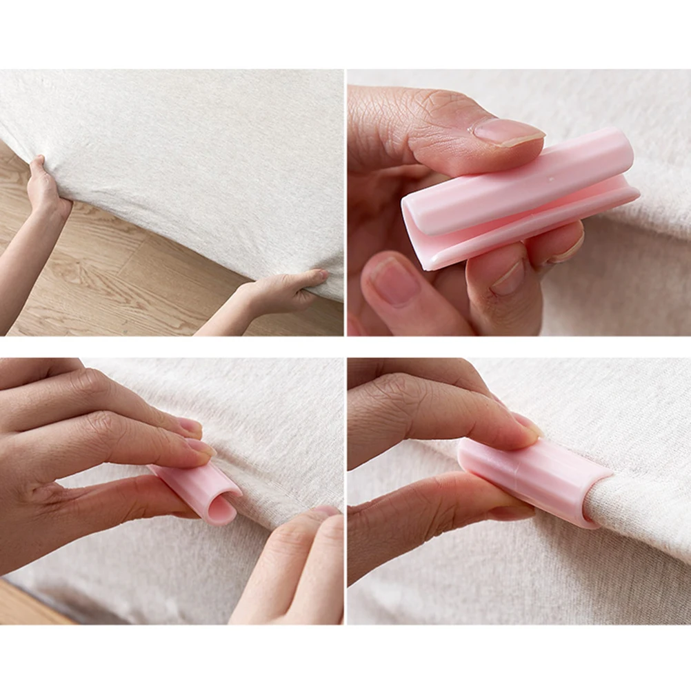 

12pcs Bed Sheet Clip Premium Material Holder Securing Clips Mattress Protector Grey Fastener Anti Slip Clamp