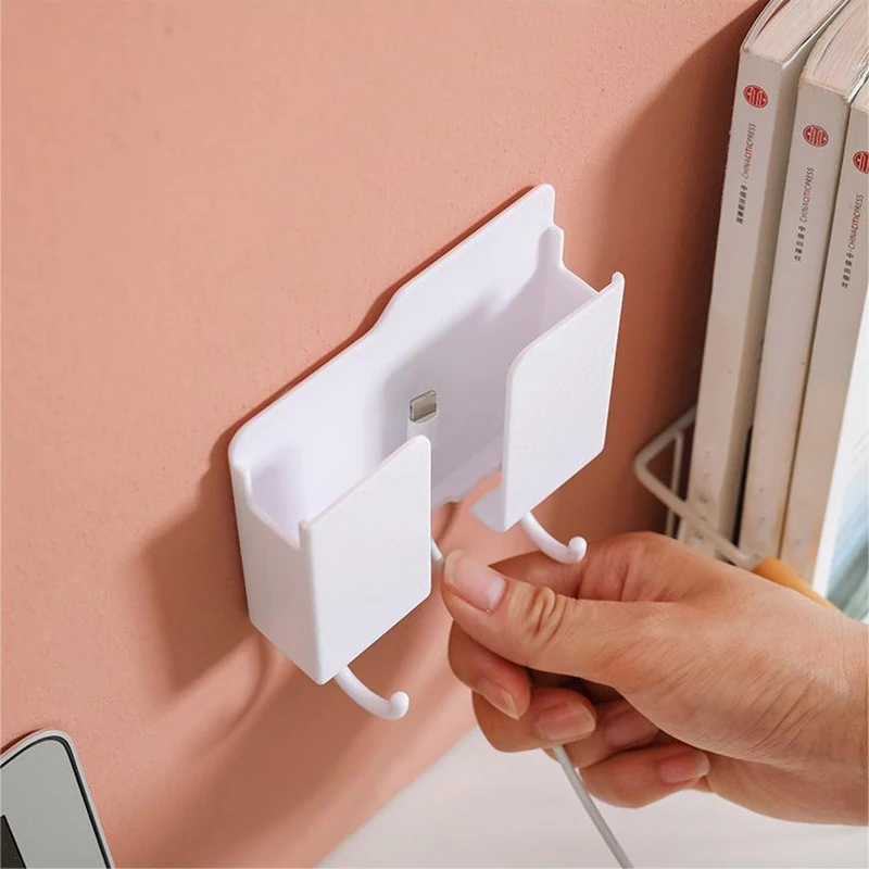 Universal Remote Controller Holder Phone Charging Bracket Air Conditioner Remote Controller Bracket Wall Shelf Mount Stand image 5